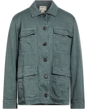 Crossley Dark Jacket Linen, Cotton - Green