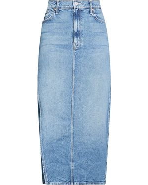 Mother Denim Skirt Cotton, Lyocell, Elastane - Blue