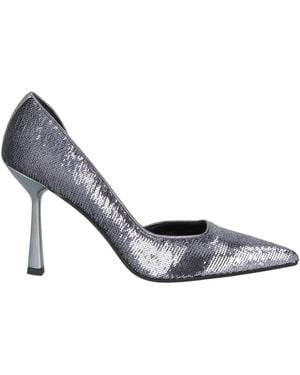 J.A.P. JOSE ANTONIO PEREIRA Pumps Leather, Textile Fibers - White