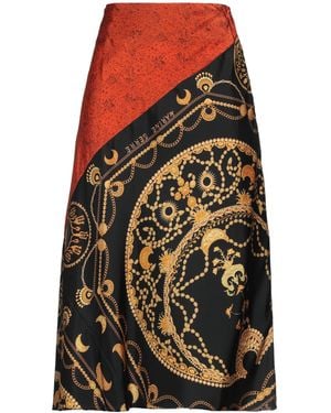 Marine Serre Midi Skirt Silk - Black