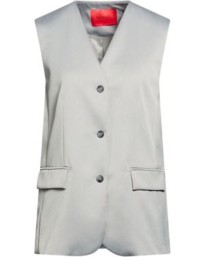 MAX&Co. Tailored Vest Polyester - Gray