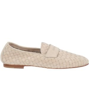 Eleventy Sand Loafers Leather - Natural