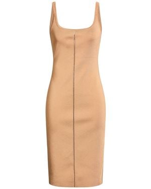 Tom Ford Camel Midi Dress Viscose, Polyamide, Polyurethane - Multicolour
