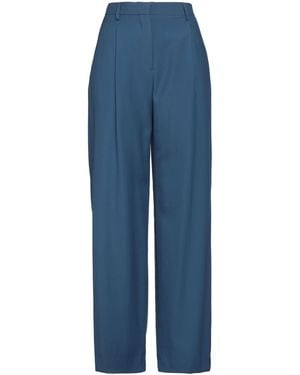 Burberry Pants Virgin Wool - Blue