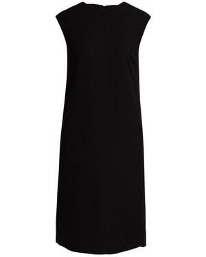 Gentry Portofino Midi Dress Viscose, Wool - Black