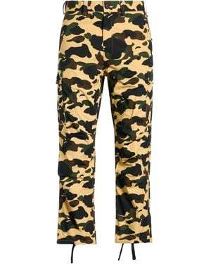 A Bathing Ape Trousers - Yellow