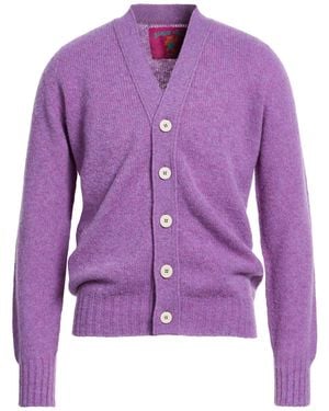 Howlin' Shaggy Bear Cardigan Wool - Purple
