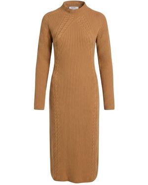 Max Mara Midi Dress Wool, Cashmere - Natural