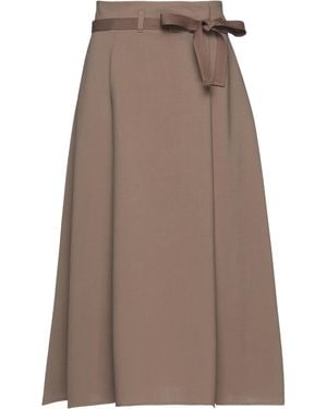 Alysi Midi Skirt Virgin Wool, Lycra - Brown