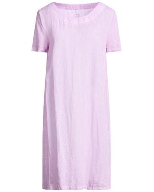 120% Lino Mini Dresses - Purple