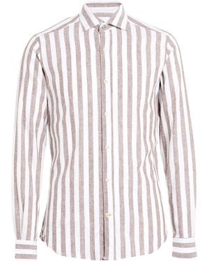 EDIZIONI LIMONAIA Khaki Shirt Linen, Cotton - White