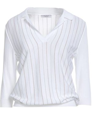 Peserico Jumper Cotton, Viscose, Polyester - White