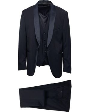 Corneliani Suit Virgin Wool - Blue