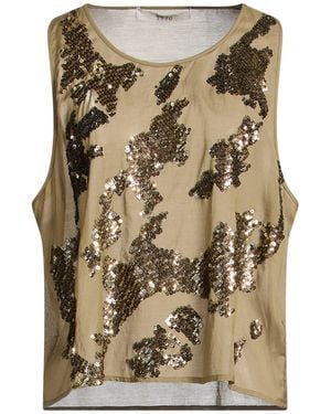 19.70 Nineteen Seventy Military Top Viscose, Cotton - Green