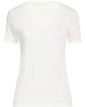 120% Lino T-Shirt Linen - White