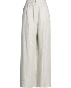 Barba Napoli Pants Linen - White