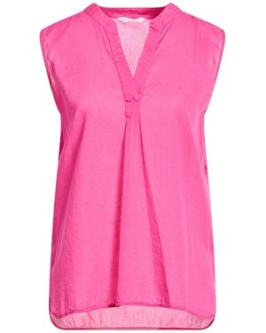 Xacus Fuchsia Top Cotton - Pink