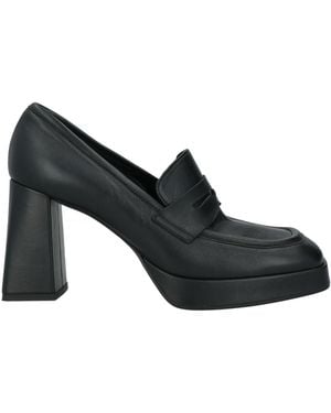 PAOLO MATTEI Loafers Leather - Black