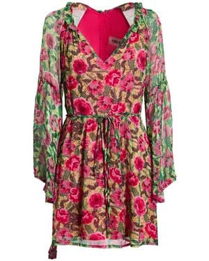 Pink Memories Mini Dress - Red