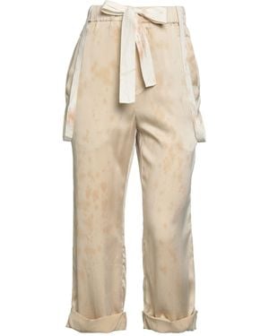 Aleksandr Manamïs Pants Silk, Lycra - Natural