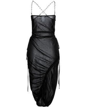 AC9 Midi Dress Viscose, Polyamide - Black