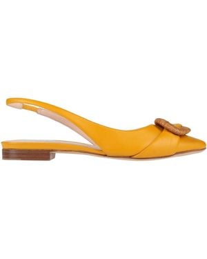 Rodo Ballet Flats Leather - Orange