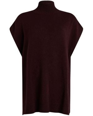 Kontatto Chocolate Turtleneck Viscose, Polyester, Polyamide - Red