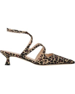 Anna F. Court Shoes Textile Fibres - Natural