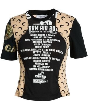 Marine Serre T-Shirt Cotton - Black