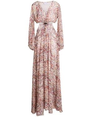 LUCKYLU Milano Maxi Dress Polyester - Pink