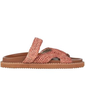 De Siena Sandals Textile Fibers - Brown
