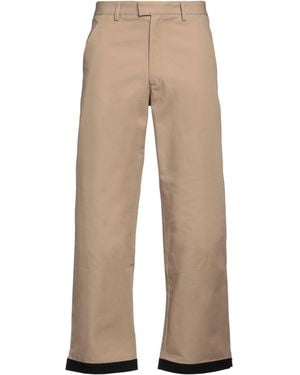 Palm Angels Trousers Cotton - Natural
