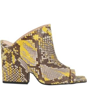Manila Grace Sandals Leather - Natural