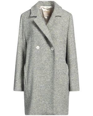 Momoní Coat Wool, Acrylic, Polyamide, Polyester, Alpaca Wool - Gray