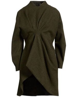 Bally Military Mini Dress Virgin Wool - Green