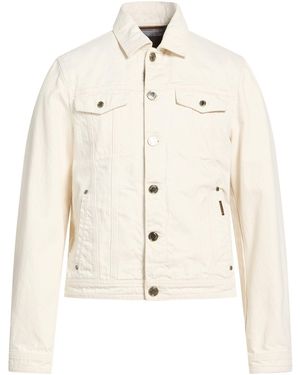 Moorer Cream Denim Outerwear Cotton - Natural