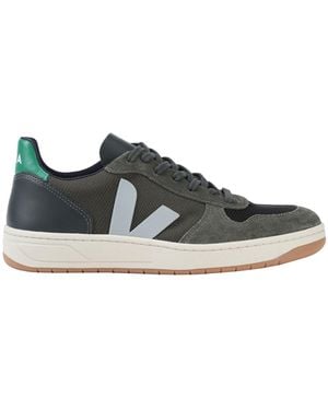 Veja Military Sneakers Soft Leather, Textile Fibers - Green