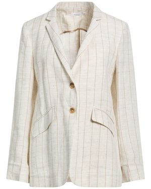 Barba Napoli Cream Blazer Linen, Polyamide, Polyester, Viscose - White