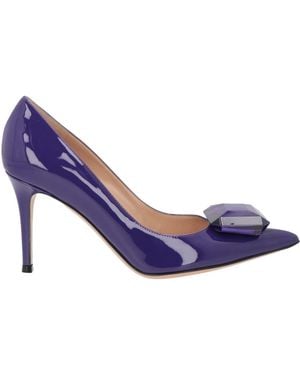 Gianvito Rossi Court Shoes Leather - Purple