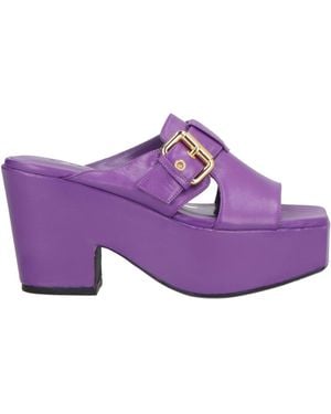 BY FAR Sandals Leather - Purple