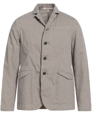 Messagerie Patrizio Piscaglia Khaki Blazer Cotton, Polyester - Gray