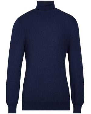Tagliatore Rollkragenpullover - Blau