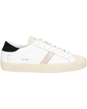 Date Sneakers Leather, Textile Fibers - Natural