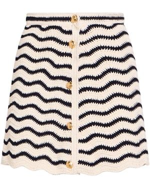 Celine Mini-Jupe - Blanc
