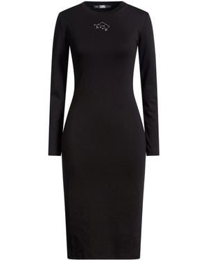 KARL LAGERFELD Vestido Midi - Negro