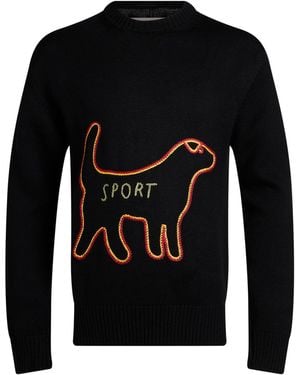 Bode Sweater Merino Wool - Black