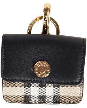 Burberry Covers & Cases Calfskin, Cotton, Polyurethane - Black