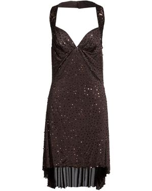 Richmond X Midi Dress Silk - Brown