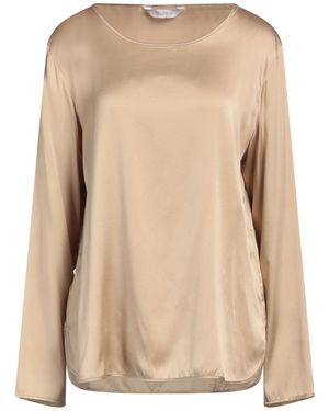 Max Mara Sand Top Silk, Elastane - Natural