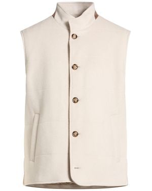 Barba Napoli Light Vest Virgin Wool, Cashmere - White